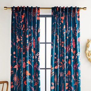 Anthropologie Layne Velvet Curtains